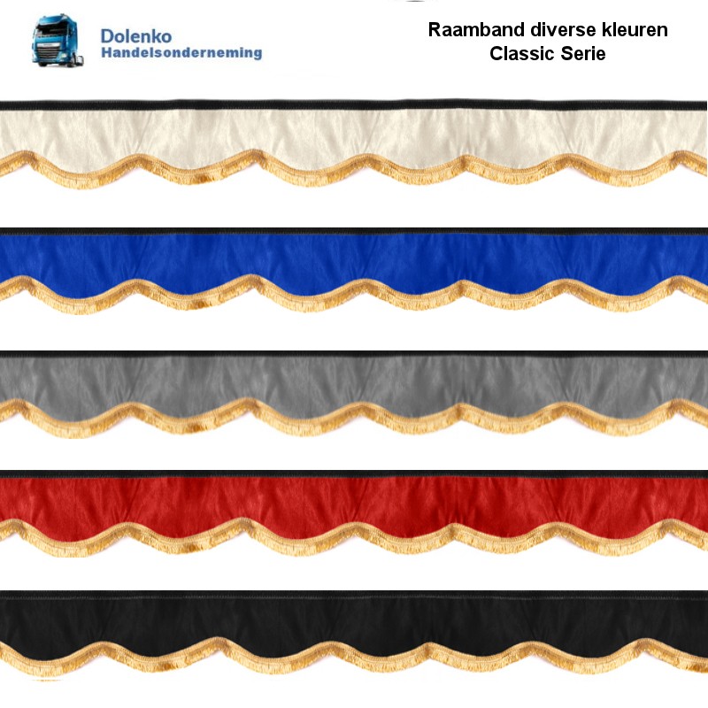 Raamband CR06 Lengte 239 cm diverse kleuren