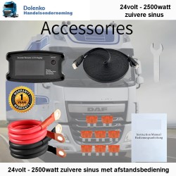 Quality Truck Inverter 24v AC / 220v DC 2500w Clear Sinus