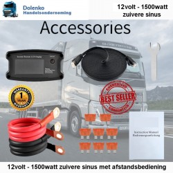 Inverter 12v AC / 220v DC 1500w Zuivere Sinus