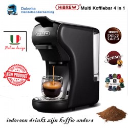 HIBREW Multi Koffiebar 4 in 1 voor thuis gebruik.