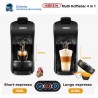 HIBREW DIE NEUESTE COFFEE SENSATION MULTI KAFFEE BAR 4 IN 1 FÜR DEN HAUSGEBRAUCH.