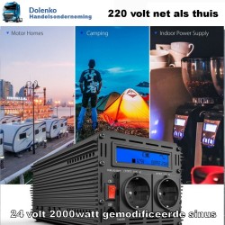 AANBIEDING OMVORMER 24V NAAR 220 – 230V. GEMODIFICEERDE SINUS + MAGNETRON