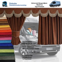 Bus Gordijnen Alcantara Stof 3 modellen van Eenvoudig tot Zeer Luxe Sets