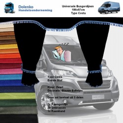 Transporter Curtains Alcantara Fabric 3 models from Simple to Very Luxurious Sets