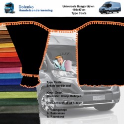 Bus Gordijnen Alcantara Stof 3 modellen van Eenvoudig tot Zeer Luxe Sets