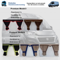 Transporter Curtains Alcantara Fabric 3 models from Simple to Very Luxurious Sets