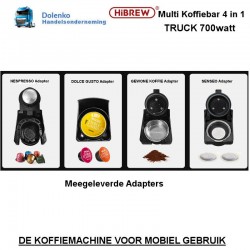 HIBREW TRUCK 700watt Multi Koffiebar 4 in 1 voor mobiel gebruik