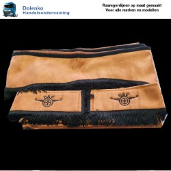 LUXURY PREMIUM TRUCK CURTAINS DOUBLE ALCANTARA FABRIC 100% BLACKOUT