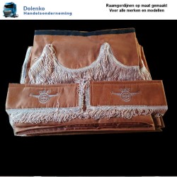 LUXE PREMIUM TRUCK GORDIJNEN DUBBELE ALCANTARA STOF 100% VERDUISTEREND