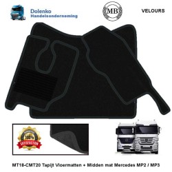 MERCEDES ACTROS MP2/MP3 TAPIJT VLOERMATTEN + MIDDENMAT CMT20-MT18