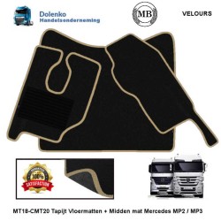 MERCEDES ACTROS MP2/MP3 CARPET FLOOR MATS + CENTER MAT CMT20-MT18