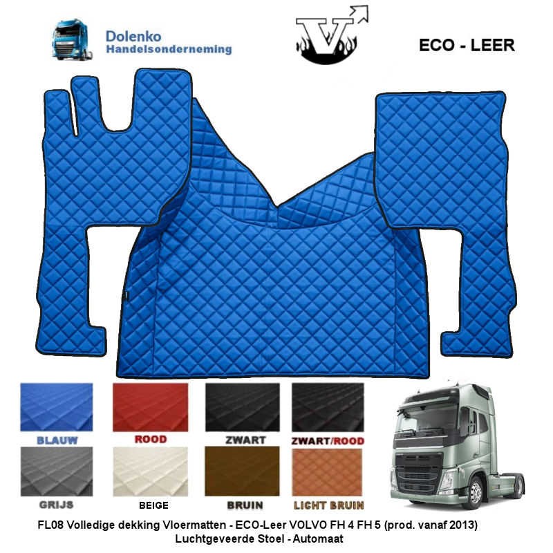 VOLVO FH4 - FH5 2013 - ... AUTOMATIK GETRIEBE TUNNELABDECKUNG UND FUSSMATTEN FL08 - SM08