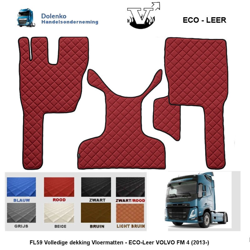 VOLVO FM4 VANAF 2013 - Tunnelhoes en Vloermatten FL59-SM59