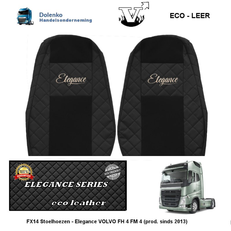 Seat covers - Elegance, VOLVO FH 4 - FH5 - FM 4 (prod. sinds 2013) FX14-UX14