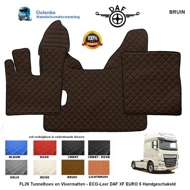 DAF XF 106  (2013-2022) Tunnelcover and floormats manual gearbox