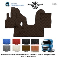 DAF CF EURO 6 Manual Gearbox - Tunnelcover and floormats FL40-SM40