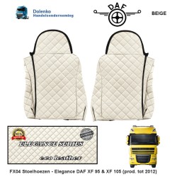 DAF XF 95 & XF 105 (prod. to 2012) Seat covers - ECO LEATHER Elegance, FX04-UX04