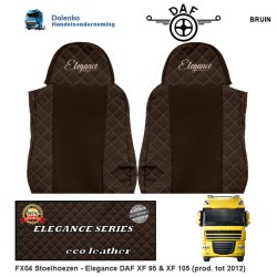 DAF XF 95 & XF 105 (prod. to 2012) Seat covers - ECO LEATHER Elegance, FX04-UX04