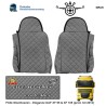 DAF XF 95 & XF 105 (prod. to 2012) Seat covers - ECO LEATHER Elegance, FX04-UX04