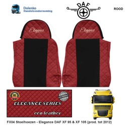 DAF XF 95 & XF 105 (prod. to 2012) Seat covers - ECO LEATHER Elegance, FX04-UX04