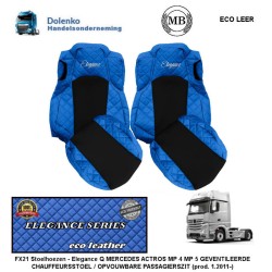 MERCEDES ACTROS MP4/MP5 Seat covers - Elegance,Ventilated Driver - Foldable Passenger seats (prod. since 2011)