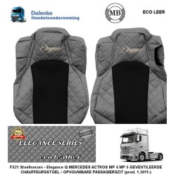 MERCEDES ACTROS MP4/MP5 Seat covers - Elegance,Ventilated Driver - Foldable Passenger seats (prod. since 2011)