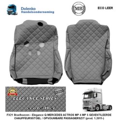 MERCEDES ACTROS MP4/MP5 Seat covers - Elegance,Ventilated Driver - Foldable Passenger seats (prod. since 2011)