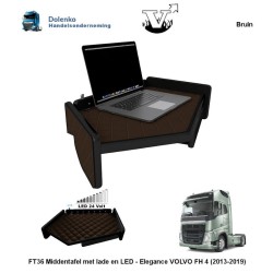 FT37 Mitteltisch mit Schublade + LED - Elegance VOLVO FH 4 (2013-2019)