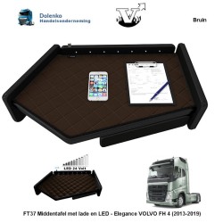 FT37 Middle Table with Drawer + LED - Elegance VOLVO FH 4 (2013-2019)