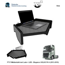 FT37 Middle Table with Drawer + LED - Elegance VOLVO FH 4 (2013-2019)