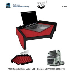 FT37 Mitteltisch mit Schublade + LED - Elegance VOLVO FH 4 (2013-2019)