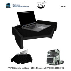 FT37 Middle Table with Drawer + LED - Elegance VOLVO FH 4 (2013-2019)