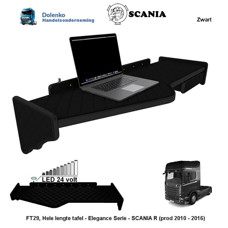 Hele Lengte tafel SCANIA R (01.2011-12.2016)  Elegance Serie FT29