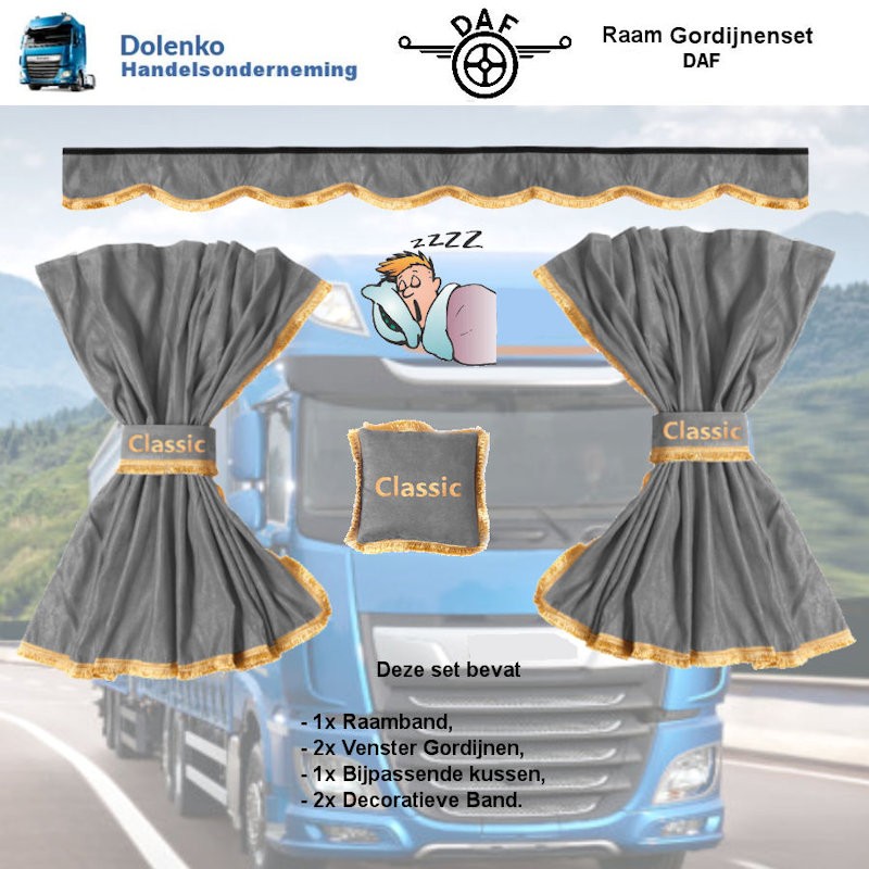 LKW FENSTER GARDINEN SETS DAF LF - CF - XF95 - XF105 - XF106  - XG - XF NG