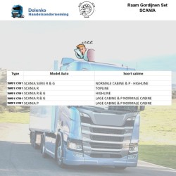 LKW FENSTER GARDINEN SET SCANIA SERIE R - G - P - NG