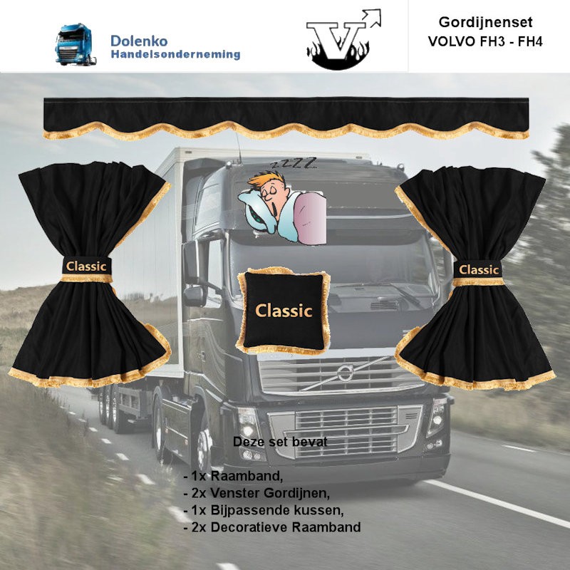 LKW FENSTER GARDINEN SET VOLVO FH3 - FH4 - FH5