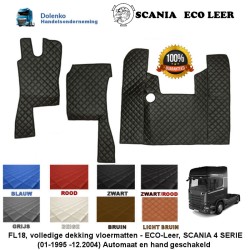 SCANIA 4 Series Automatic and Manual Gearbox Tunnelcover and floormats FL18-SM18