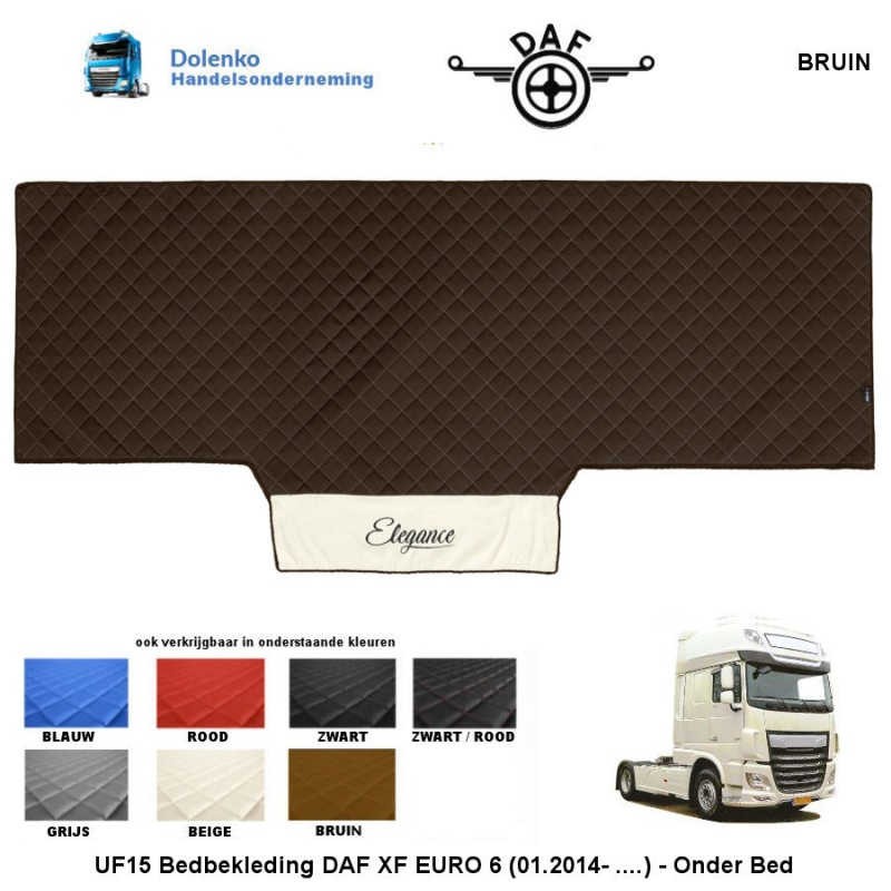 DAF XF Euro 6 Eco Leather Bed Cover (01-2014-......) - Under bed (UF15)