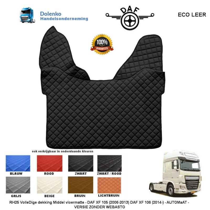 DAF 105/106 Euro 6 Automatikgetriebe Tunnelabdeckung ohne webasto RH25-RN25