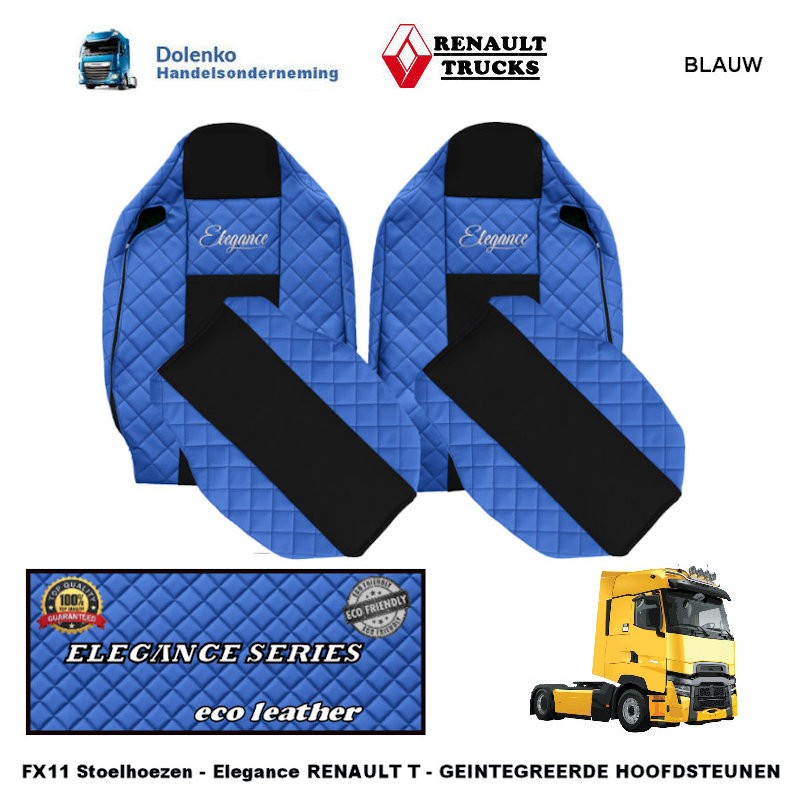 RENAULT T ECO LEDER - SITZBEZUGE - ELEGANCE, PROD. SINDS 2014 FX11-UX11