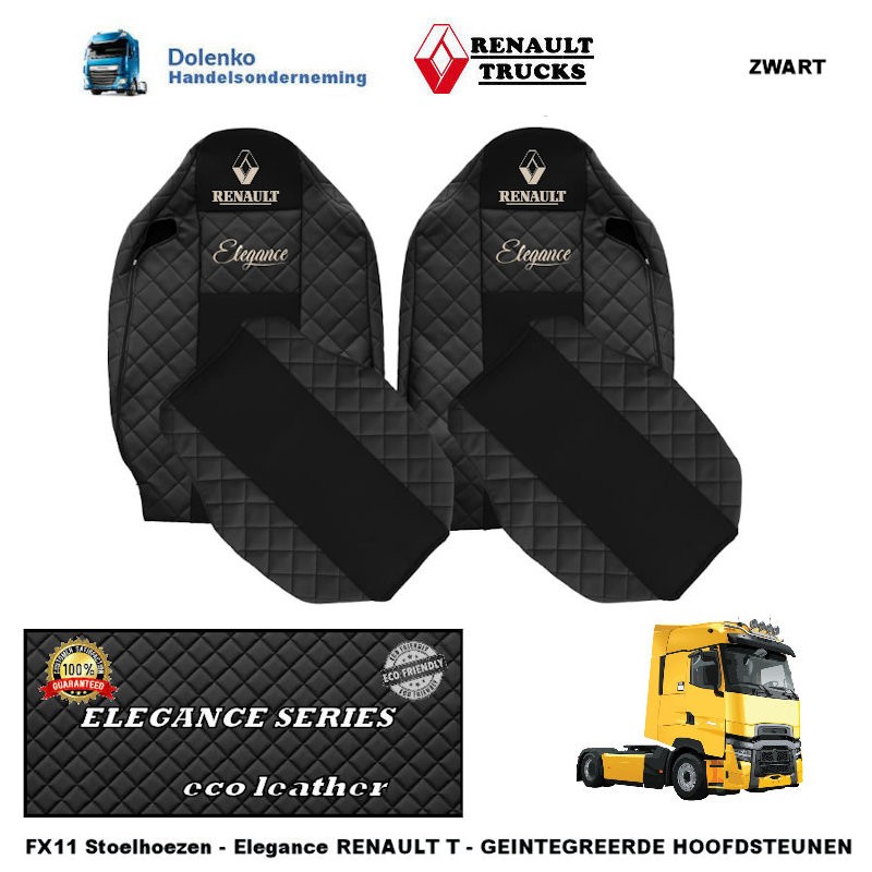 RENAULT T ECO LEDER - SITZBEZUGE - ELEGANCE, PROD. SINDS 2014 FX11-UX11