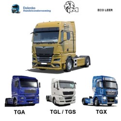 ECO LEDER TUNNELABDECKUNGEN UND FUSSMATTEN VOLLSTÄND PASSEND FUR MAN MODELLE