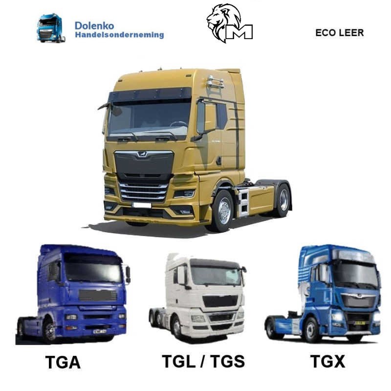 ECO LEDER TUNNELABDECKUNGEN UND FUSSMATTEN VOLLSTÄND PASSEND FUR MAN MODELLE