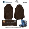 ECO LEDER Seat covers - Elegance, SUITABLE FOR MAN-TGX-ISRI-CHAIRS