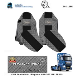 ECO LEDER Seat covers - Elegance, SUITABLE FOR MAN-TGX-ISRI-CHAIRS