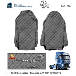 ECO LEDER Seat covers - Elegance, SUITABLE FOR MAN-TGX-ISRI-CHAIRS