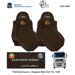 ECO Leder Seat covers - Elegance Suitable For MAN-TGA-TGL-TGM