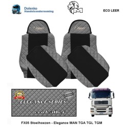 ECO Leder Seat covers - Elegance Suitable For MAN-TGA-TGL-TGM