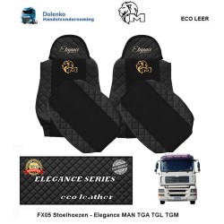 ECO Leder Seat covers - Elegance Suitable For MAN-TGA-TGL-TGM