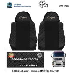 ECO Leder Seat covers - Elegance Suitable For MAN-TGA-TGL-TGM